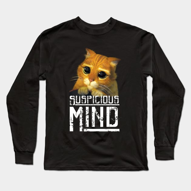 Suspicious Catnip Made Me Do It -Cute Cat Long Sleeve T-Shirt by Pannolinno